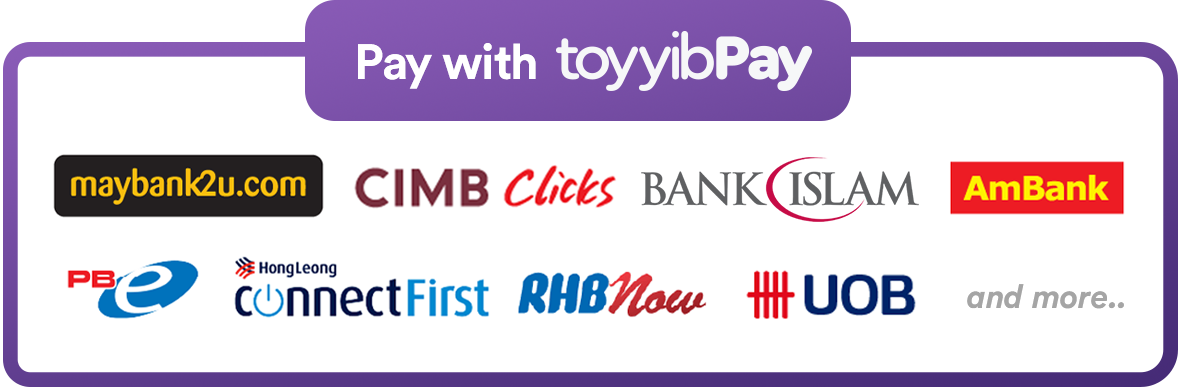 [toyyibPay payment gateway]100% Secure Online Banking FPX Payment (Barang sampai 1-3 hari)